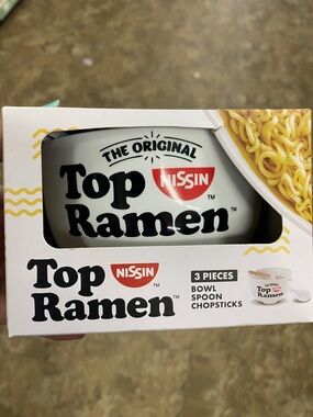 White Plastic  Top Ramen Bowl
